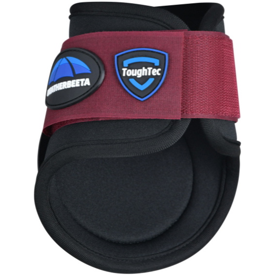 2025 WeatherBeeta Tough-Tec Prime Fetlock Boots 1027509 - Black Maroon